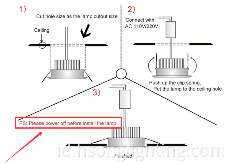 Downlight LED LED 7W LED Lampu Downlight Reces Reces Reces Reces Reces Reces Recess For Office